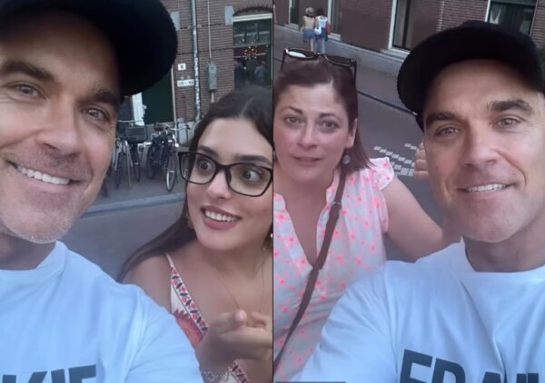 Robbie Williams pide selfies a desconocidos